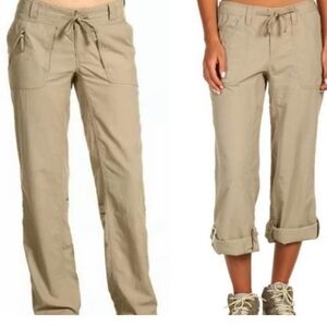 The North Face Women's Horizon Tempest Roll Up Pants in Tan Style #ARRD Size 2